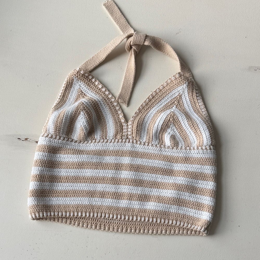 Knit halter top